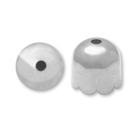 Flower cap rhodium color