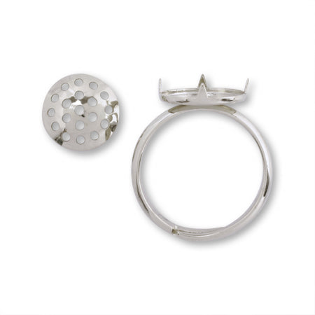 Ring stand shower rhodium color