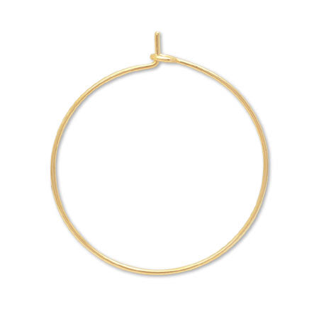 Earrings wire hoop No.1 gold