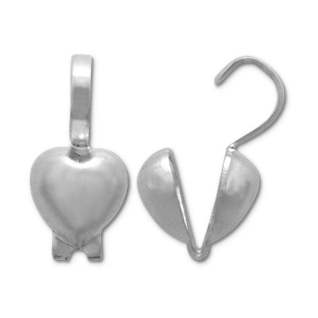 変形ボールチップ ハート ロジウムカラー