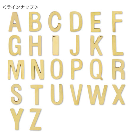 メタルパーツ イニシャル D ゴールド