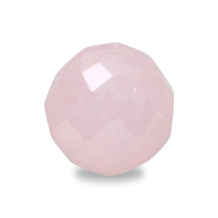 Natural stone round cut rose quartz