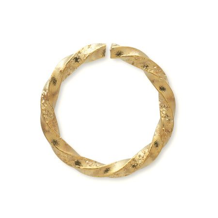 Stardust design jump ring twist gold