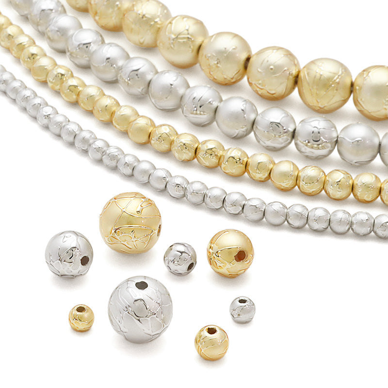 Resin pearl arabesque silver