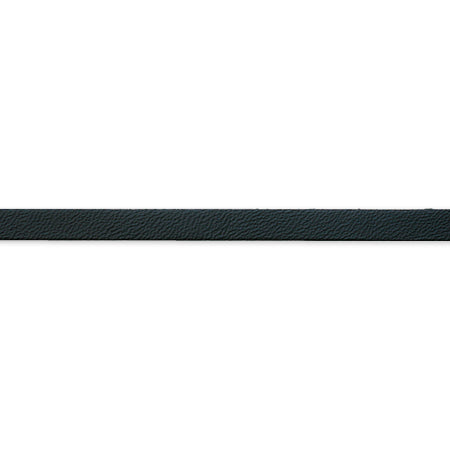 Domestic flat leather string black