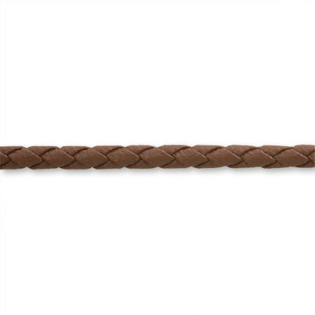 4-piece leather cord brown