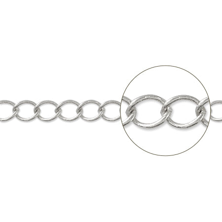 Chain K-107 Rhodium color