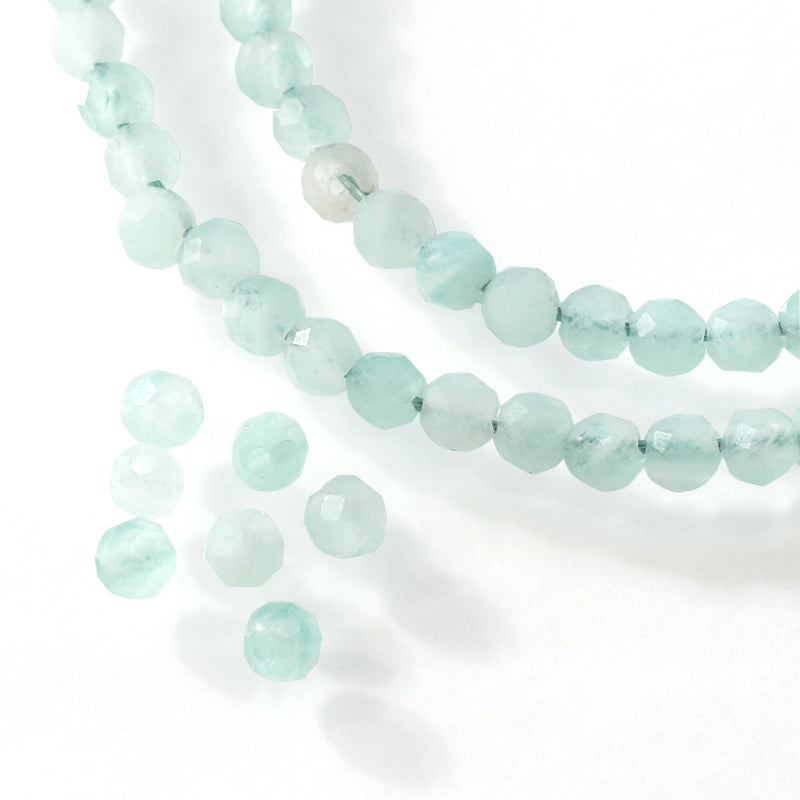 Natural stone round cut amazonite
