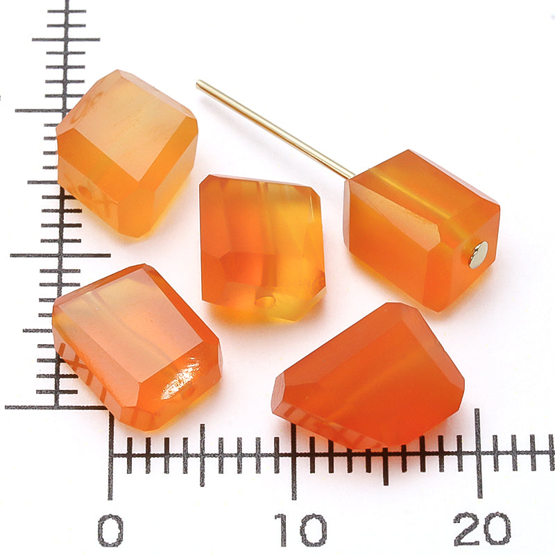 Natural stone tumble cut carnelian