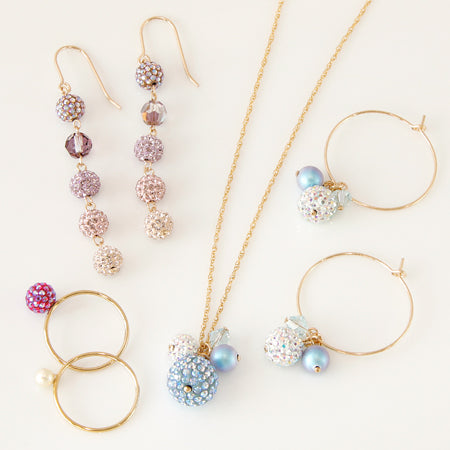 Hoop earrings K14GF