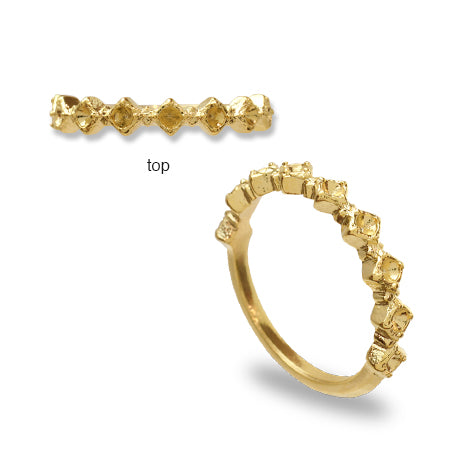 Ring Stand Half Eternity 2 Square