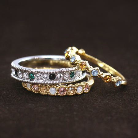 Ring Stand Half Eternity 2 Square