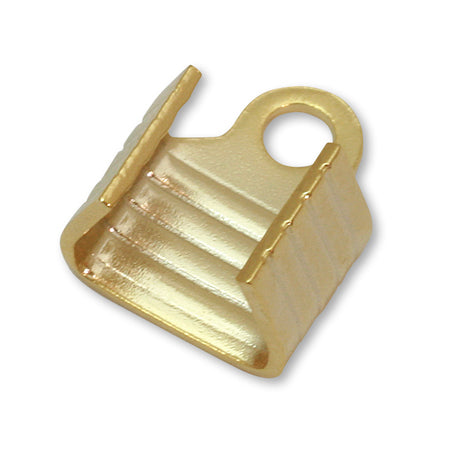 String closure with striped ring gold