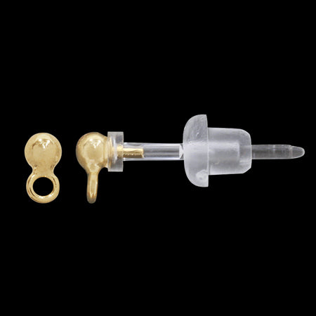 pierced gold with a gold