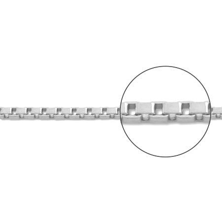 Chain BOX1.0DC Rhodium color