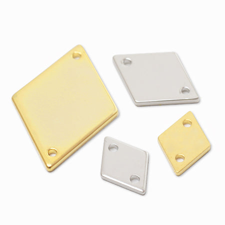 Metal-part metal plate diamond gold.