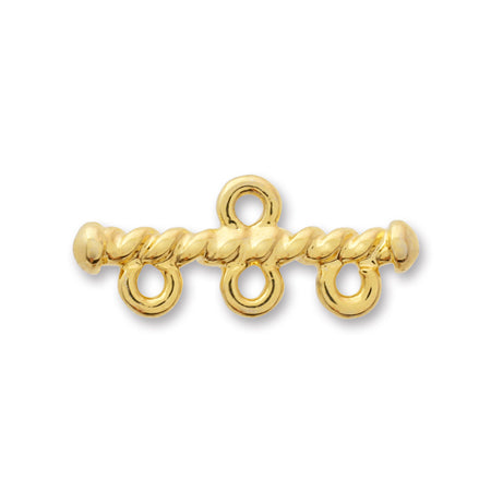 Design consecutive bar twist 3 consecutive gold