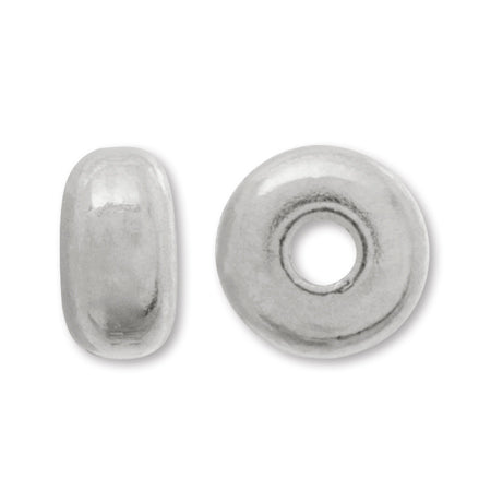 Spacer L4 plain rhodium color