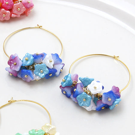 Czech Belflower Turquoise Pearl