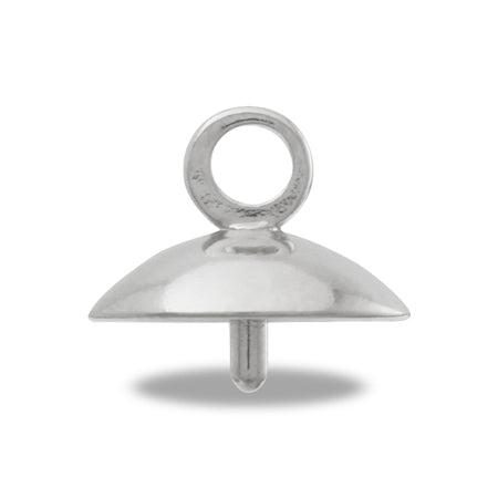 Heaton Cap No.6 Round ball 12-16mm Rhodium color
