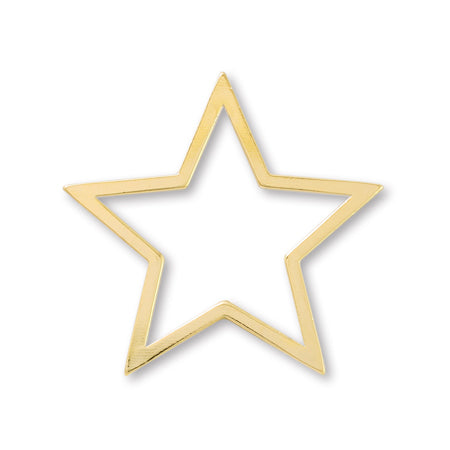 Metal ring parts star gold