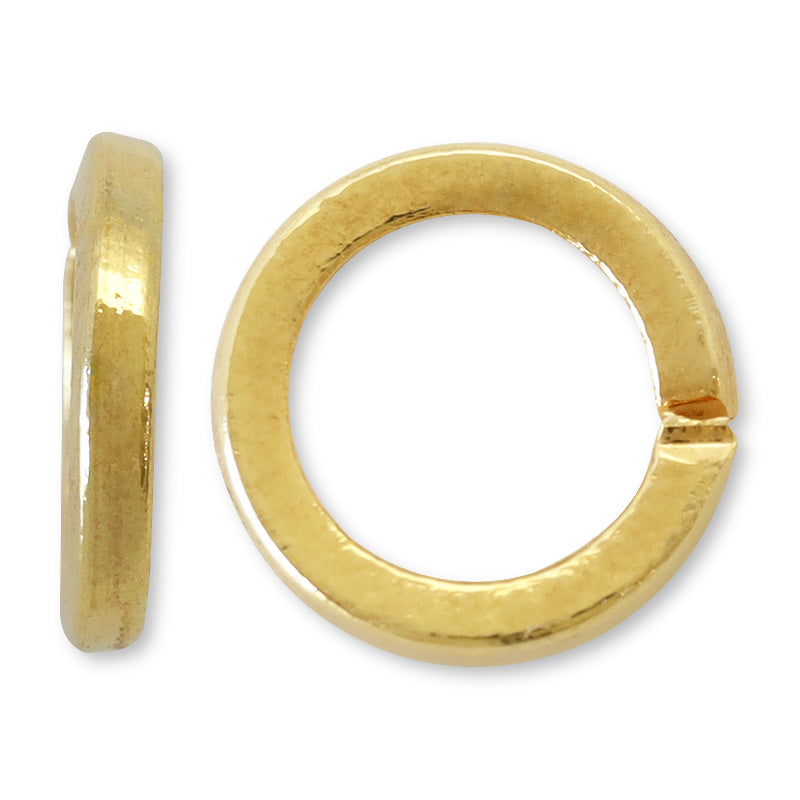 Design Round Ring Square Gold