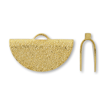 String closure half round stardust gold