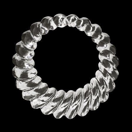 Acrylic German made ring twisted crystal