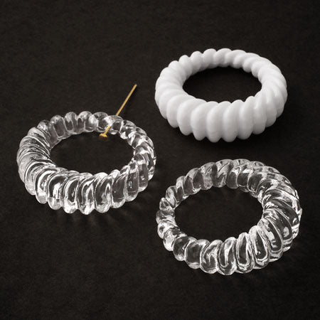 Acrylic German Ring Twist White