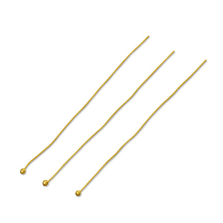 Design pin round extra fine gold