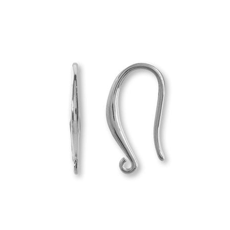 Earring hook No.L6 rhodium color