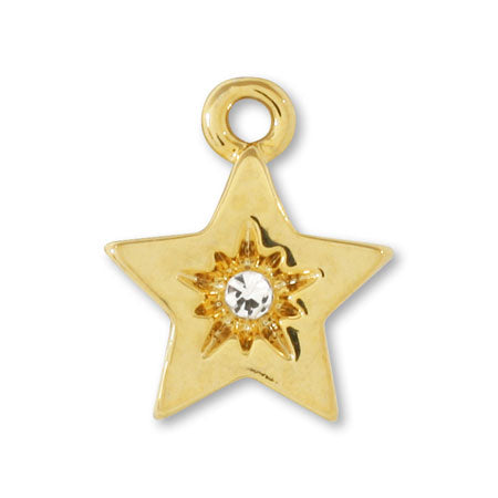 チャーム スターセンター石付 クリスタル/G