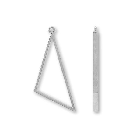 Resin frame triangle 1 ring rhodium color