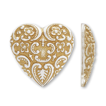 Acrylic: German Caboshont Heart Crystal/G