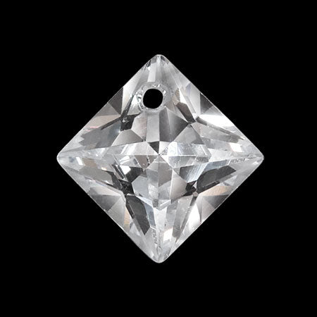 Cubic zirconia square 1 hole