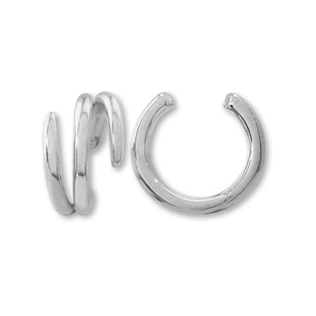 Ear cuff variant 3 rhodium color