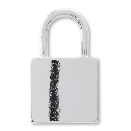 Charm Padlock No.2 Rhodium Color