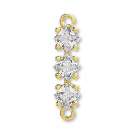 Charm Cubic Zirconia Claw Claw Square 3 2 2 2 Changold