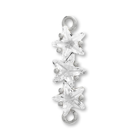 Charm Cubic Zirconia Claw Claw Claw 3rd No.2 2 2 Cancan Rodium Color