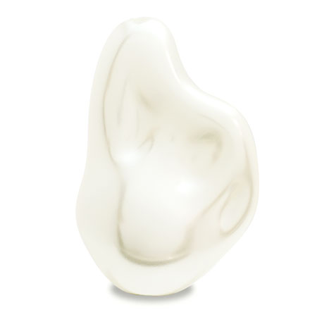 Resin pearl Baroque drop 2 cream