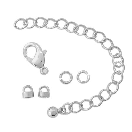 Kanikkan adjuster No.2 rhodium collar for metal fitting