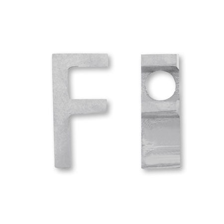メタルパーツ イニシャル F ステンレス