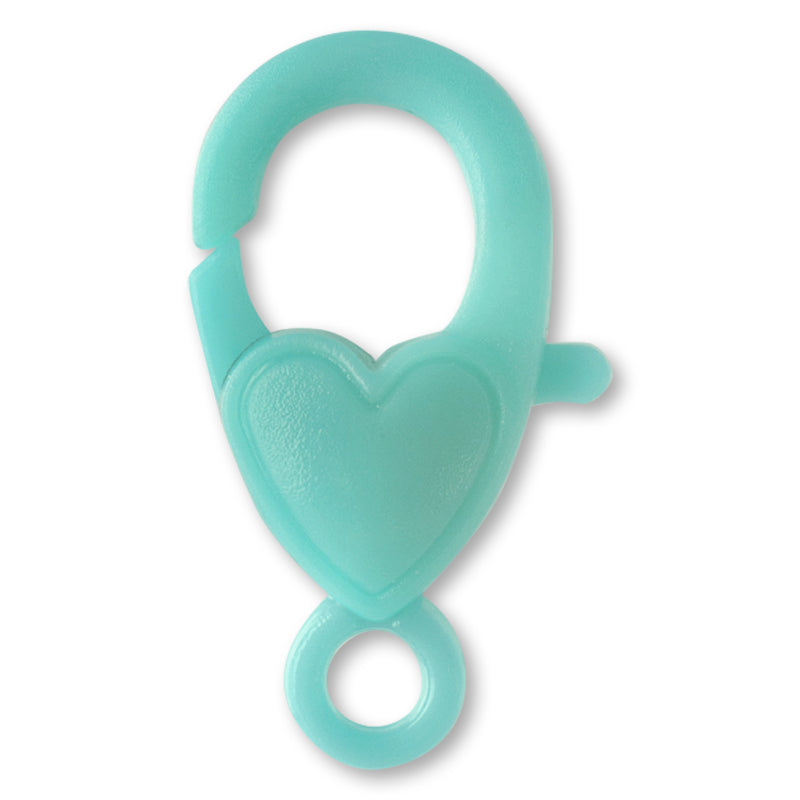 プラスチックカニカン(ハート) ターコイズ【アウトレット】