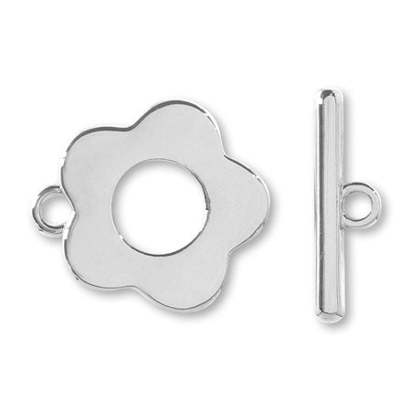 Mantel flower rhodium color