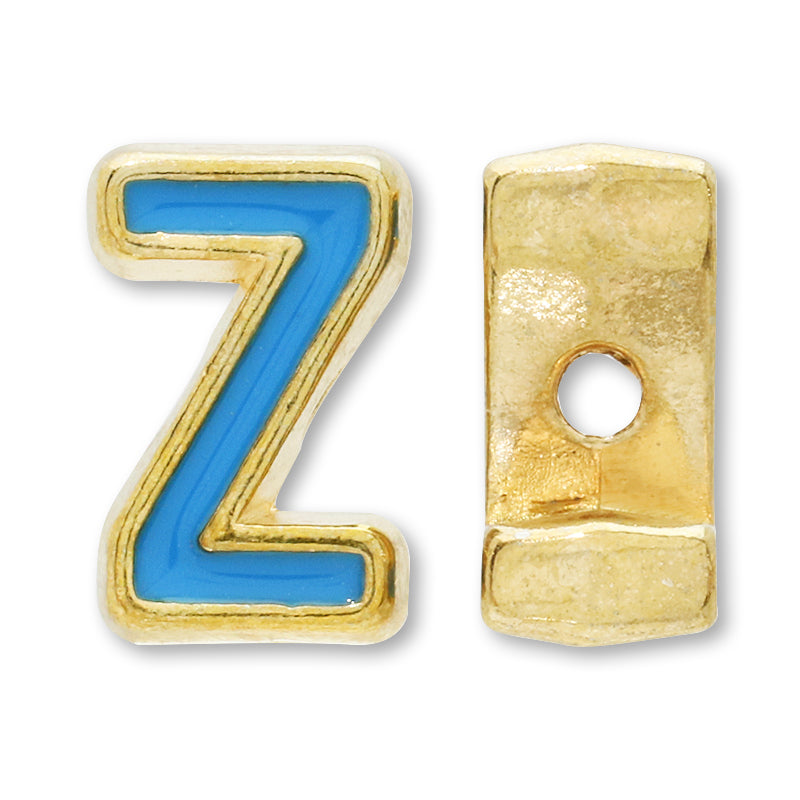 Metal Parts Initial Epo Z Gold (Blue)