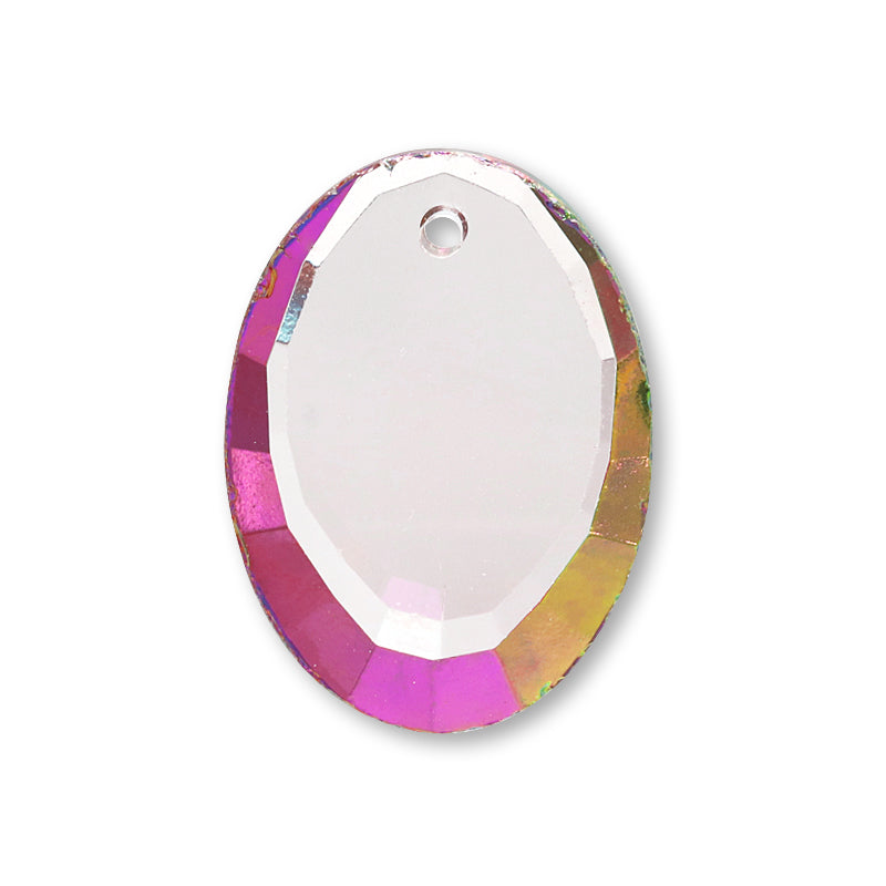 German glass oval/plain helio red