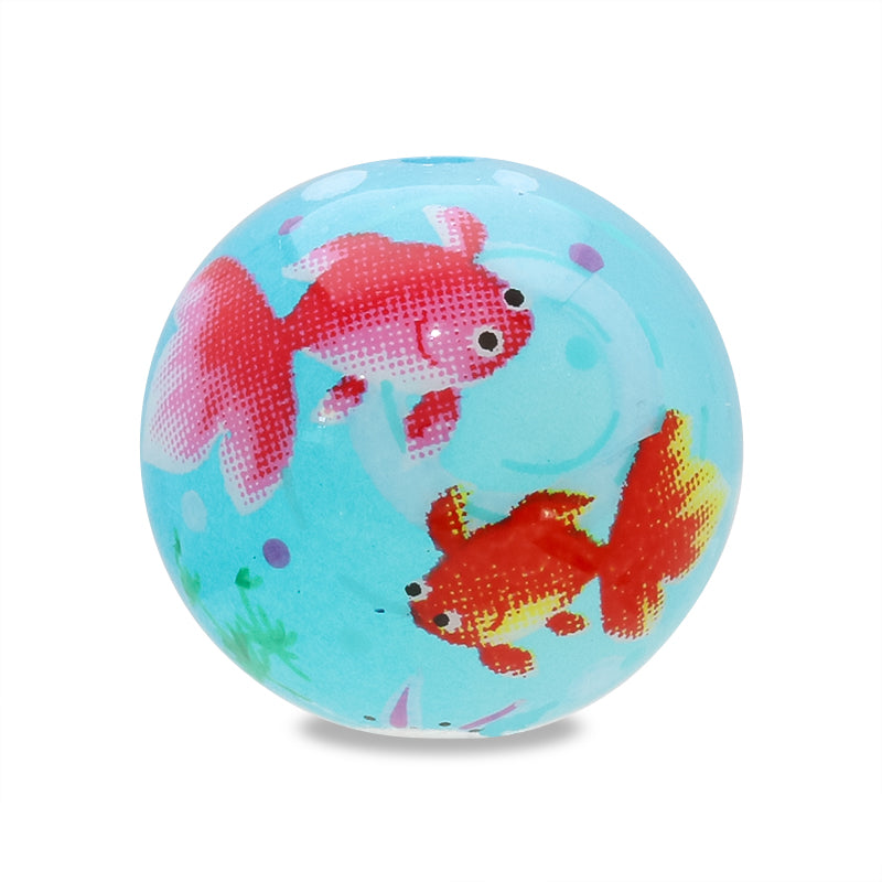 転写クモビーズ 金魚 青