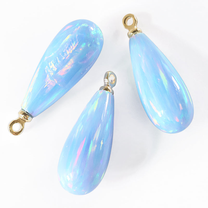 人工オパール(KYOTO OPAL) シズク スカイブルー/G