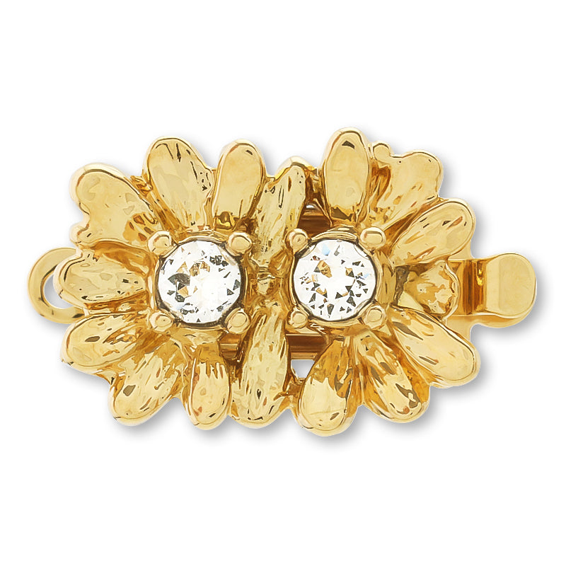 German clasp double flower 1 consecutive gold