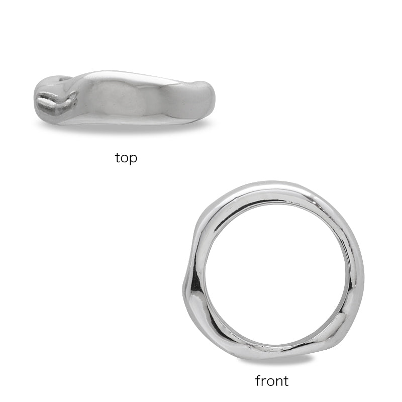 Design Ring 6 Rhodium Color